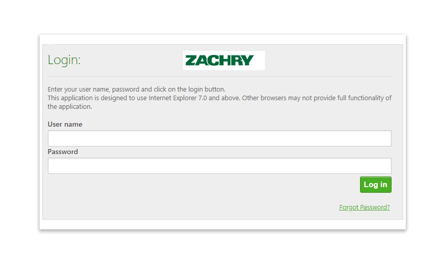 zachry login
