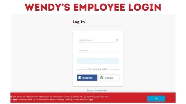 wendy's employee login